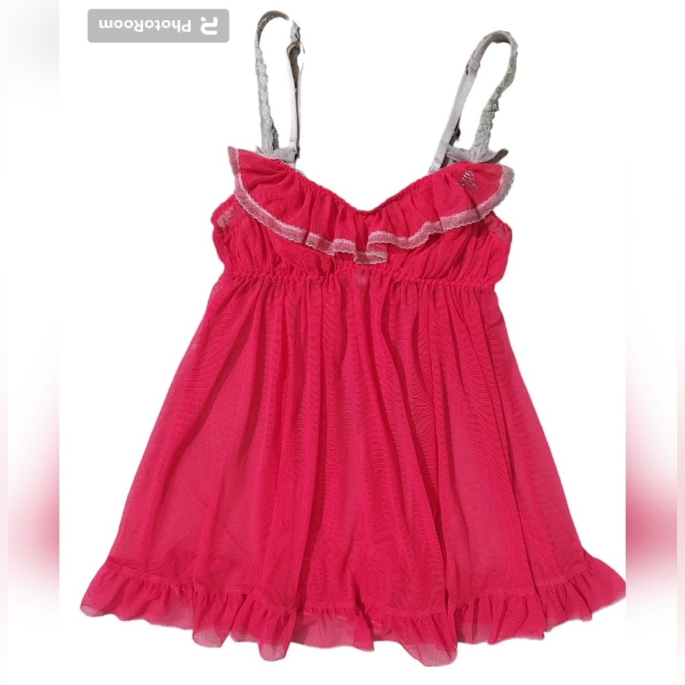Y2K Victoria secret baby doll ruffle dress